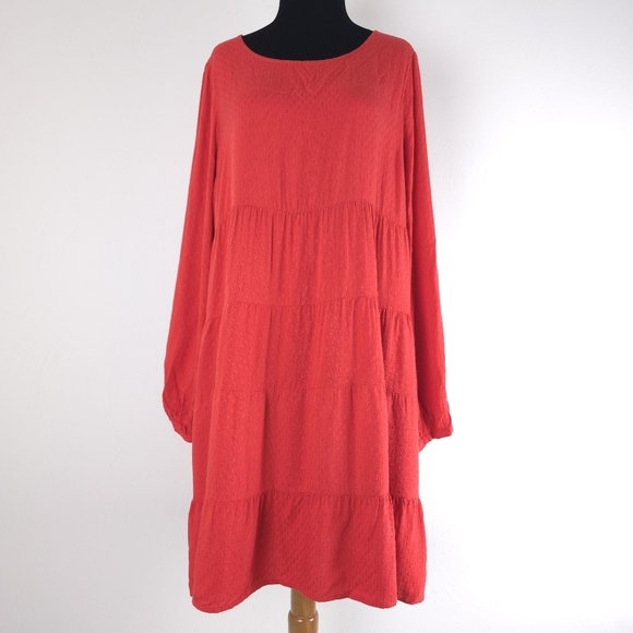 Skies Are Blue Dresses & Skirts - Skies are blue ruffle tiered dress L